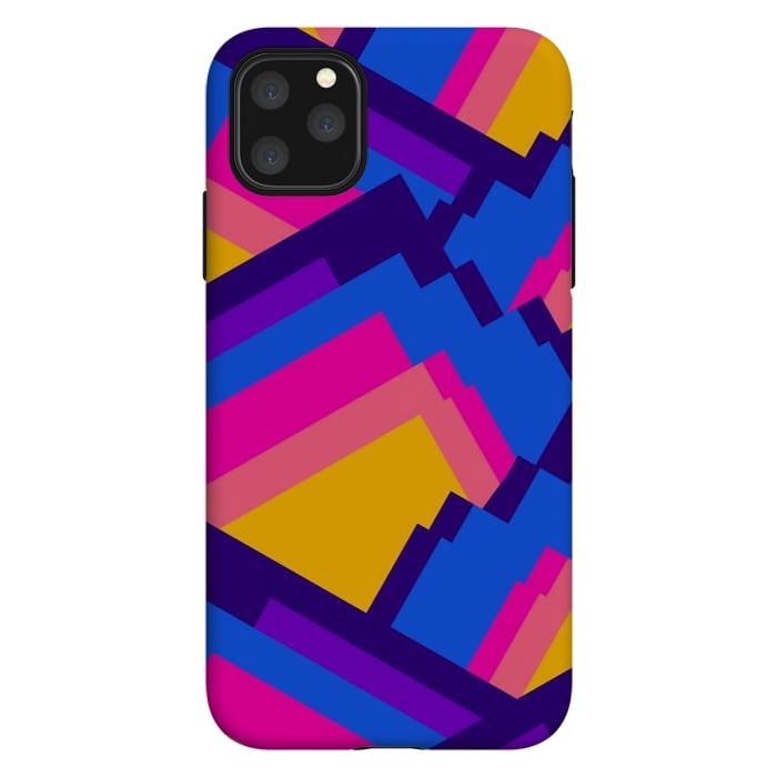 iPhone 11 Pro Max StrongFit Vibrant pattern peaks by Steve Wade (Swade)