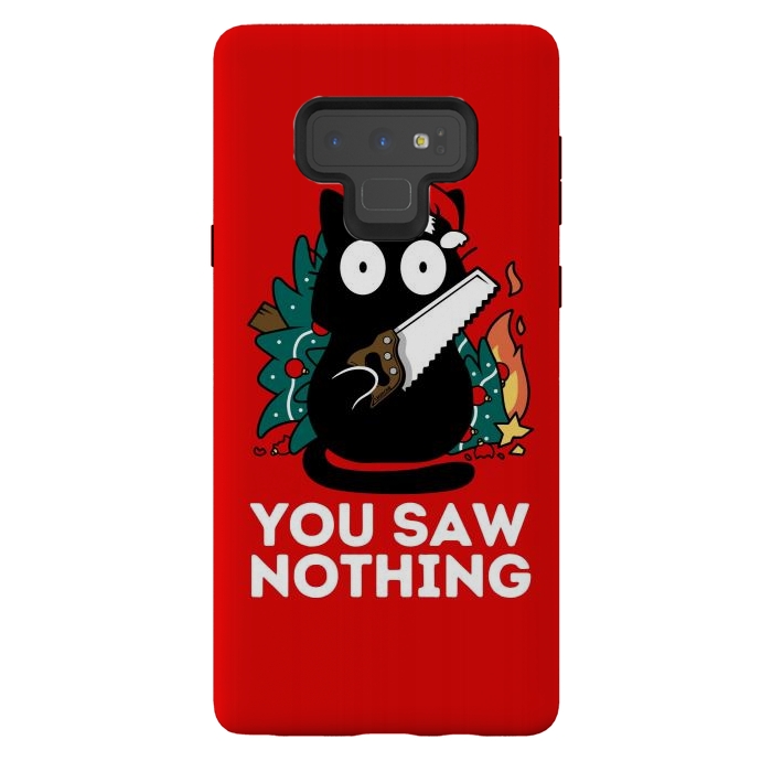 Galaxy Note 9 StrongFit You saw nothing - Christmas Cat by LM2Kone