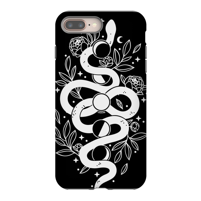 iPhone 7 plus StrongFit Mystical Moon Snake by LM2Kone