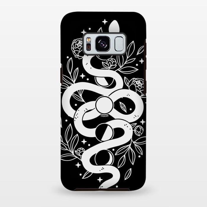 Galaxy S8 plus StrongFit Mystical Moon Snake by LM2Kone