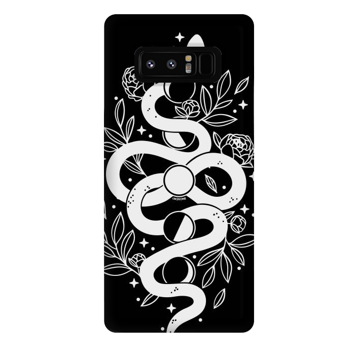 Galaxy Note 8 StrongFit Mystical Moon Snake by LM2Kone