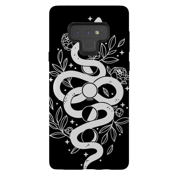 Galaxy Note 9 StrongFit Mystical Moon Snake by LM2Kone