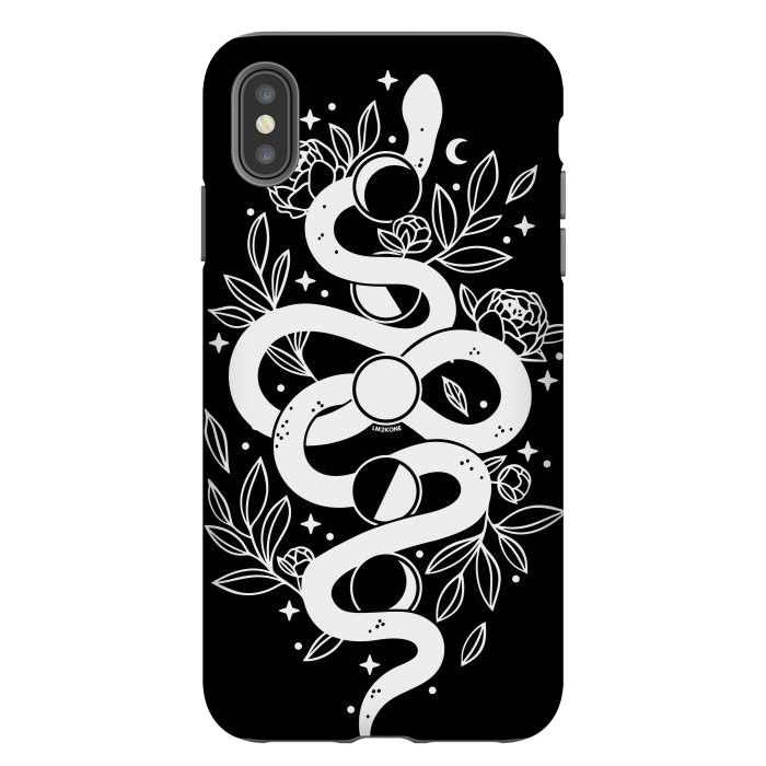 iPhone Xs Max StrongFit Mystical Moon Snake by LM2Kone