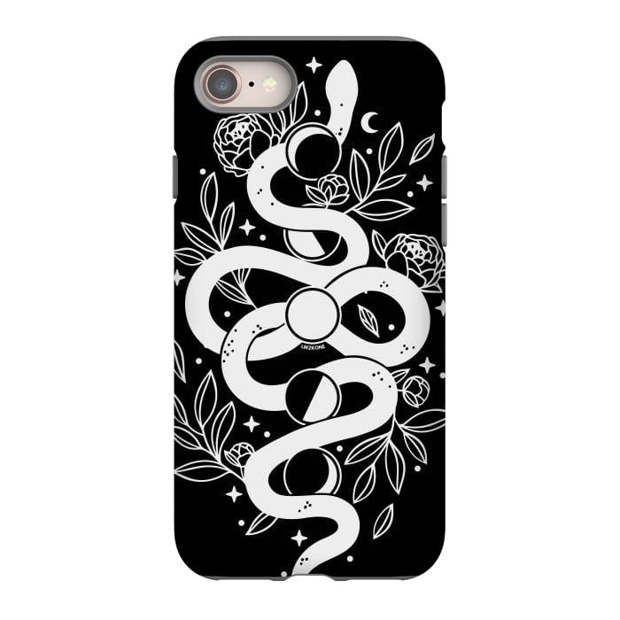 iPhone SE StrongFit Mystical Moon Snake by LM2Kone