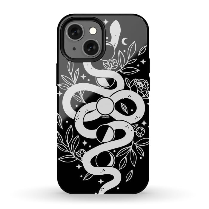 iPhone 12 mini StrongFit Mystical Moon Snake by LM2Kone