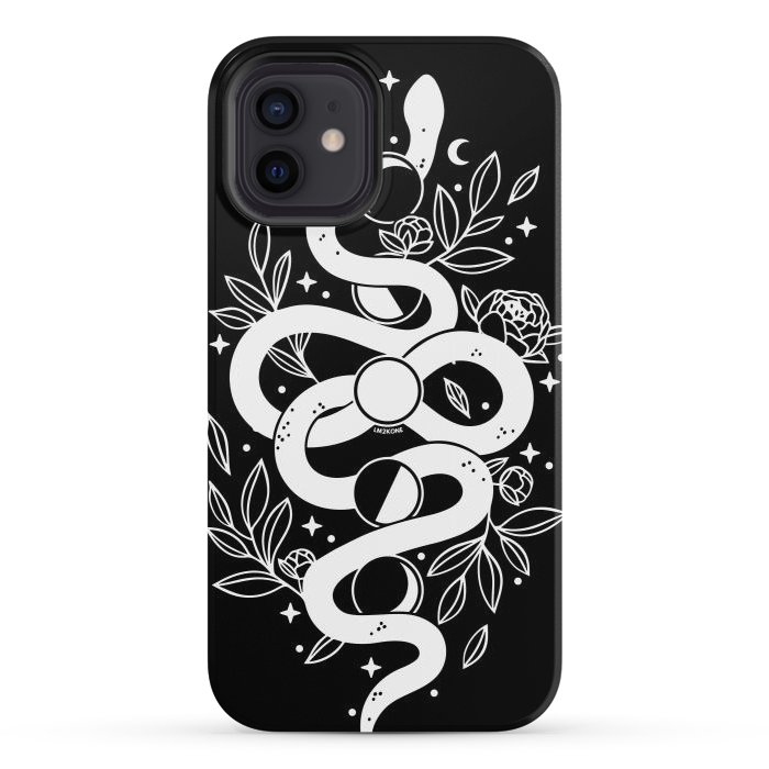 iPhone 12 StrongFit Mystical Moon Snake by LM2Kone