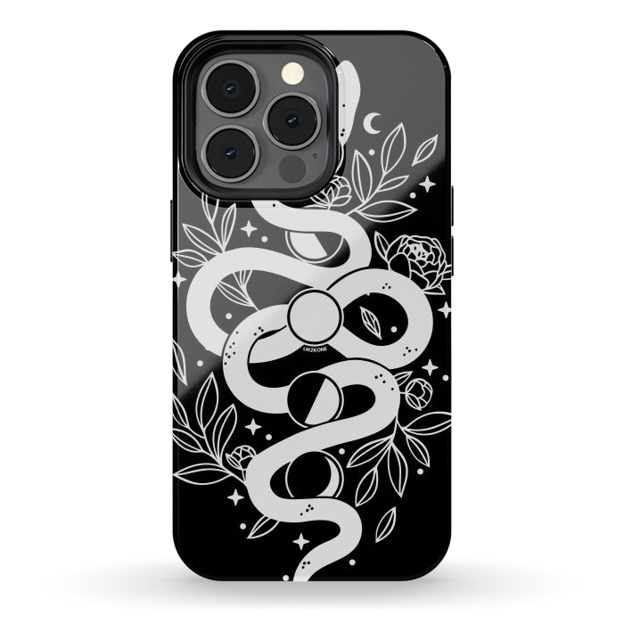 iPhone 13 pro StrongFit Mystical Moon Snake by LM2Kone