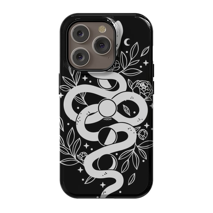 iPhone 14 Pro StrongFit Mystical Moon Snake by LM2Kone