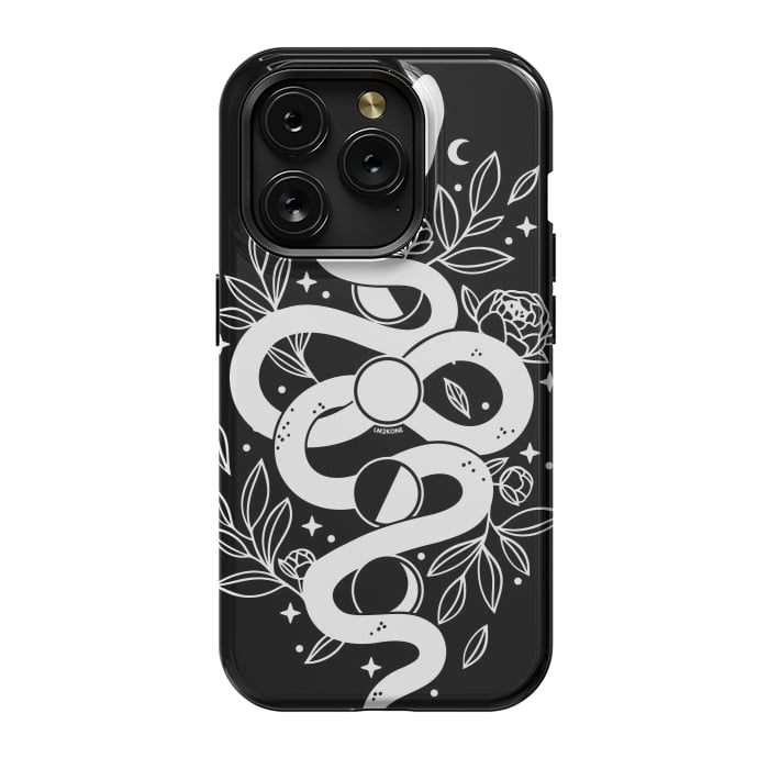 iPhone 15 Pro StrongFit Mystical Moon Snake by LM2Kone