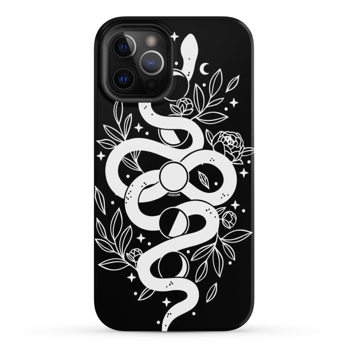 iPhone 12 Pro Max StrongFit Mystical Moon Snake by LM2Kone