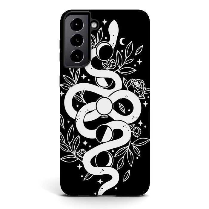 Galaxy S21 plus StrongFit Mystical Moon Snake by LM2Kone