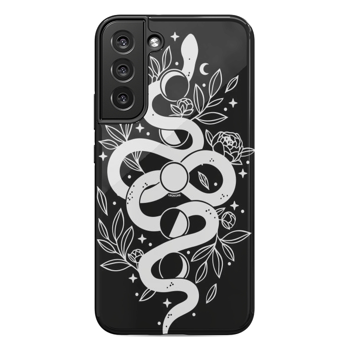 Galaxy S22 plus StrongFit Mystical Moon Snake by LM2Kone