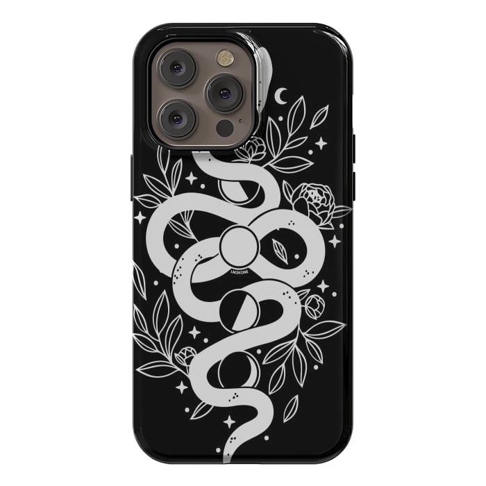 iPhone 14 Pro max StrongFit Mystical Moon Snake by LM2Kone