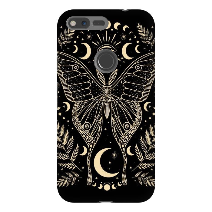 Pixel XL StrongFit Occult Mystical Moon Moth by LM2Kone