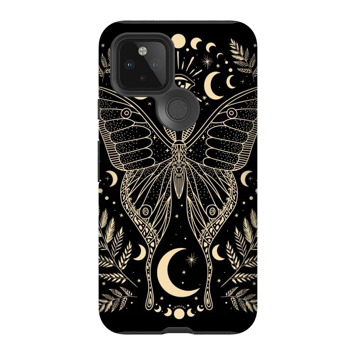 Pixel 5 StrongFit Occult Mystical Moon Moth by LM2Kone