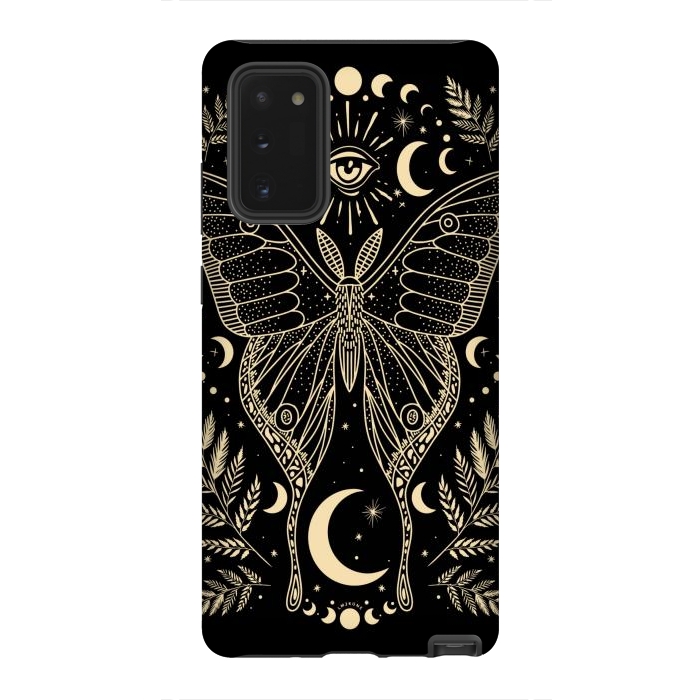 Galaxy Note 20 StrongFit Occult Mystical Moon Moth by LM2Kone