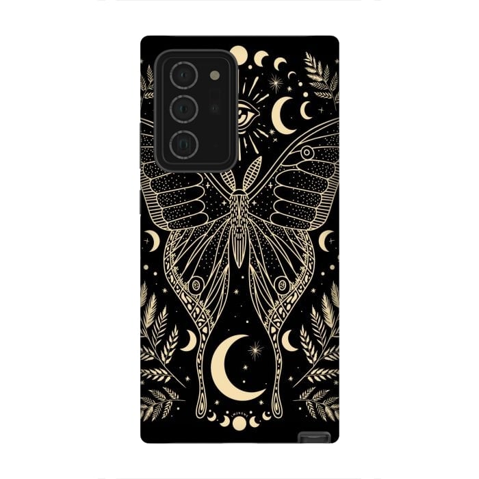 Galaxy Note 20 Ultra StrongFit Occult Mystical Moon Moth by LM2Kone