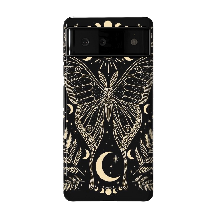 Pixel 6 StrongFit Occult Mystical Moon Moth by LM2Kone