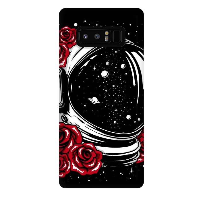 Galaxy Note 8 StrongFit Astronaut Helmet of Roses by LM2Kone
