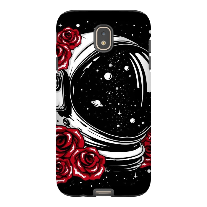 Galaxy J7 StrongFit Astronaut Helmet of Roses by LM2Kone