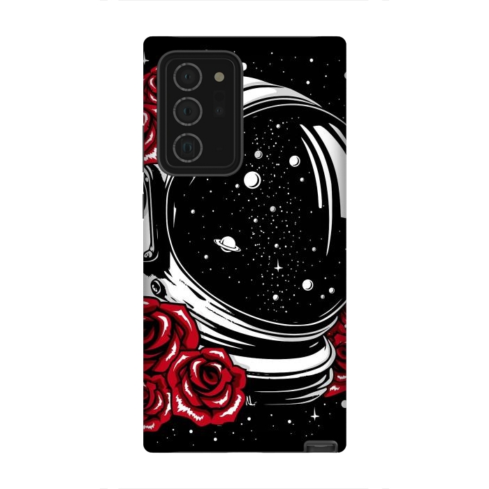 Galaxy Note 20 Ultra StrongFit Astronaut Helmet of Roses by LM2Kone