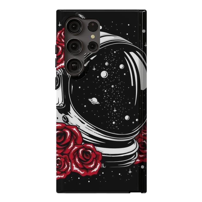 Galaxy S23 Ultra StrongFit Astronaut Helmet of Roses by LM2Kone