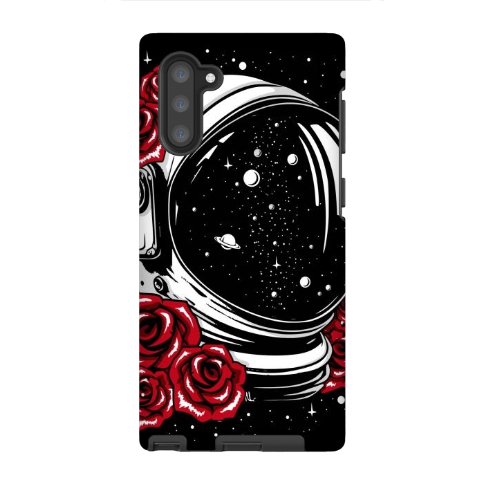 Galaxy Note 10 StrongFit Astronaut Helmet of Roses by LM2Kone