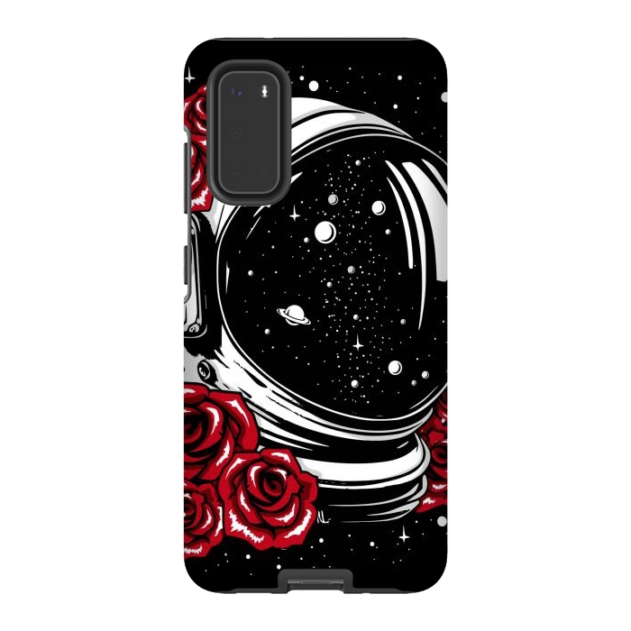 Galaxy S20 StrongFit Astronaut Helmet of Roses by LM2Kone