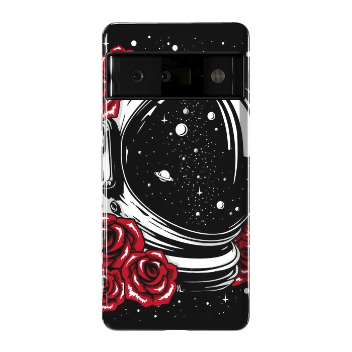 Pixel 6 Pro StrongFit Astronaut Helmet of Roses by LM2Kone
