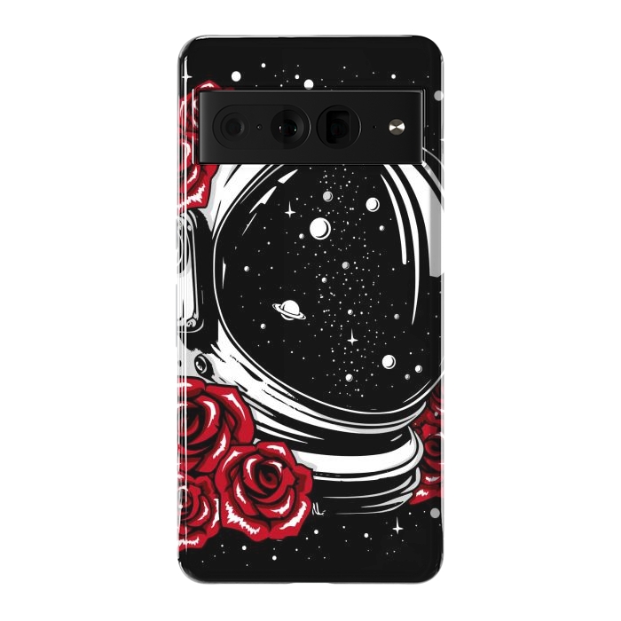 Pixel 7 Pro StrongFit Astronaut Helmet of Roses by LM2Kone