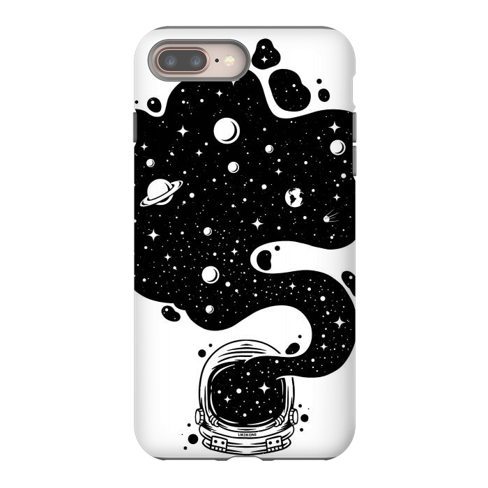 iPhone 8 plus StrongFit Cosmic Spirit Astronaut by LM2Kone