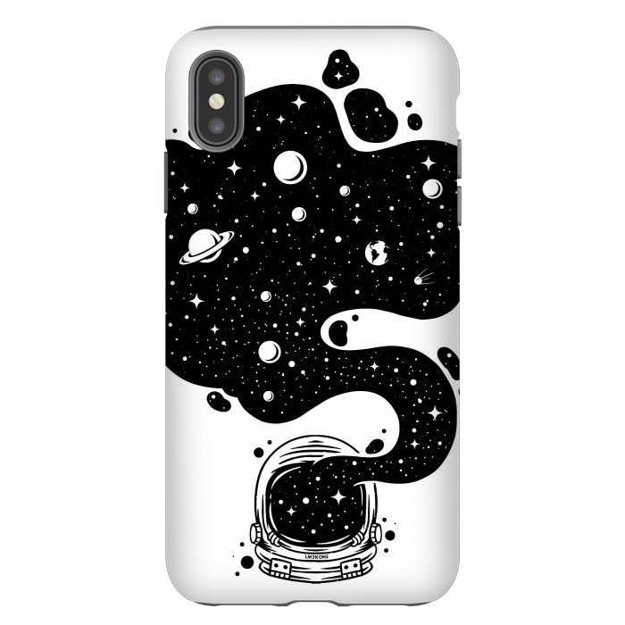 iPhone Xs Max StrongFit Cosmic Spirit Astronaut by LM2Kone