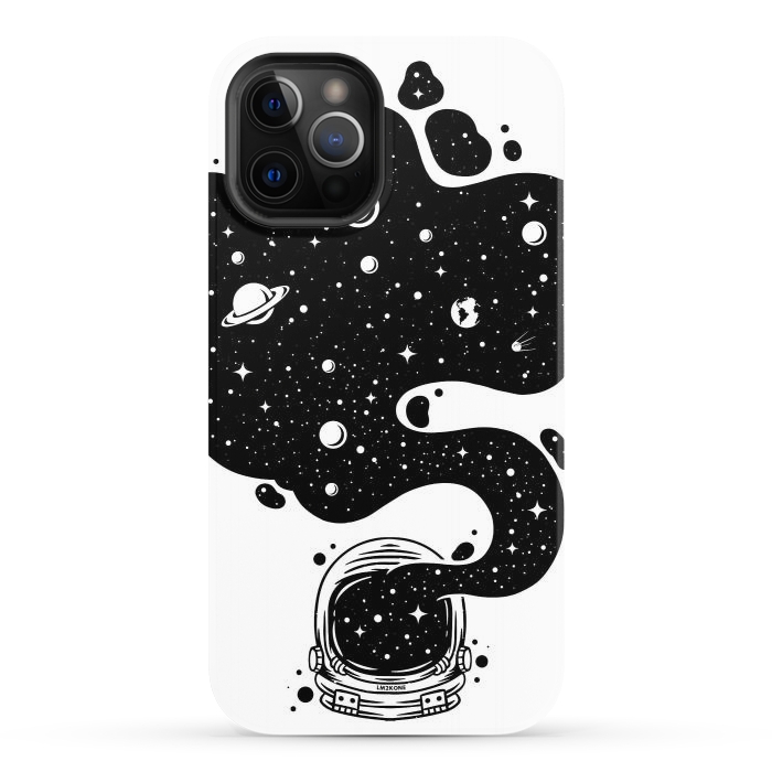 iPhone 12 Pro StrongFit Cosmic Spirit Astronaut by LM2Kone