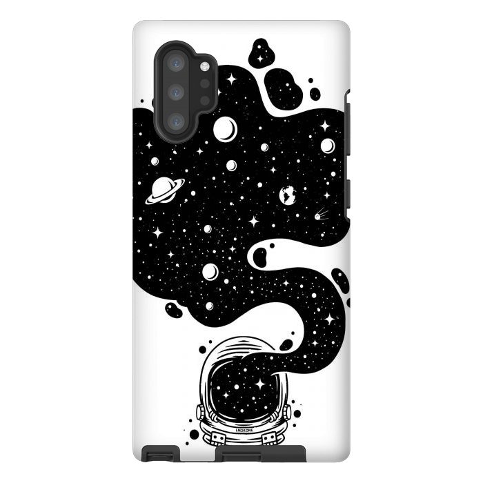 Galaxy Note 10 plus StrongFit Cosmic Spirit Astronaut by LM2Kone