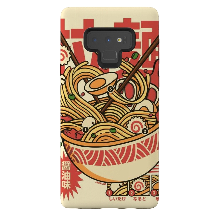 Galaxy Note 9 StrongFit Vintage Cool Ramen by LM2Kone
