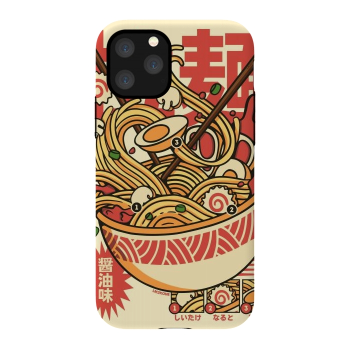 iPhone 11 Pro StrongFit Vintage Cool Ramen by LM2Kone