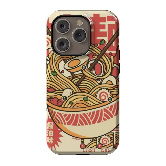 iPhone 14 Pro StrongFit Vintage Cool Ramen by LM2Kone
