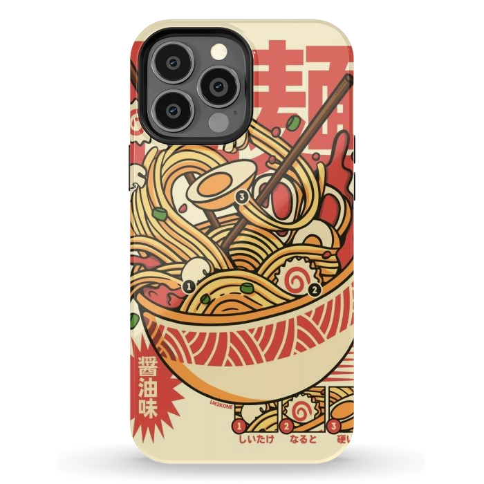 iPhone 13 Pro Max StrongFit Vintage Cool Ramen by LM2Kone
