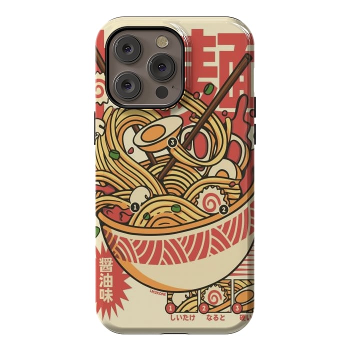 iPhone 14 Pro max StrongFit Vintage Cool Ramen by LM2Kone