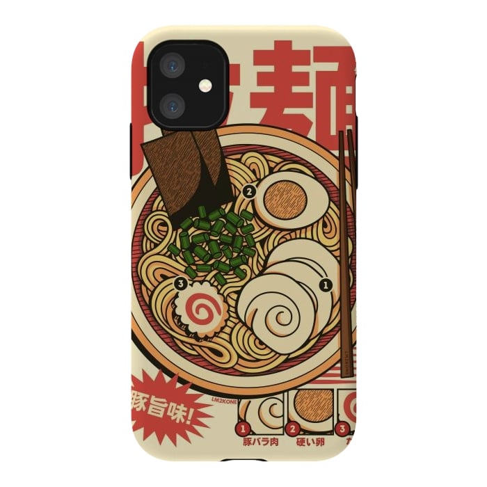 iPhone 11 StrongFit Vintage Cool Ramen Vol.2 by LM2Kone
