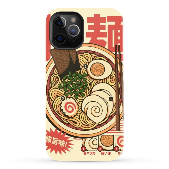 iPhone 12 Pro Max StrongFit Vintage Cool Ramen Vol.2 by LM2Kone