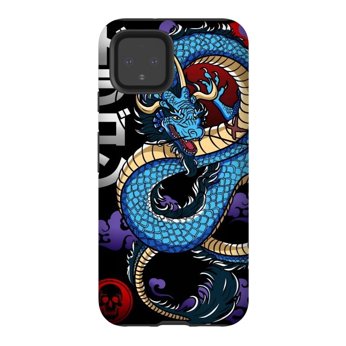 Pixel 4 StrongFit Japanese Dragon Emperor by LM2Kone