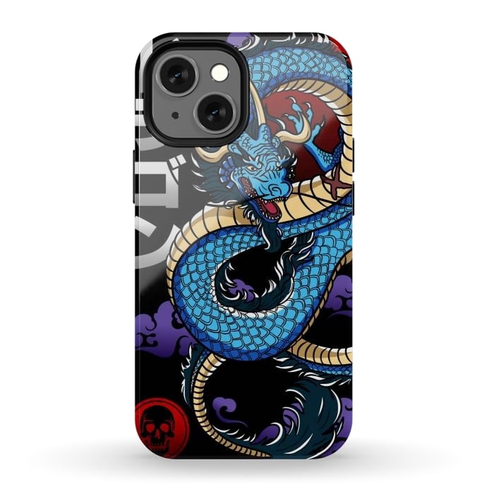iPhone 12 mini StrongFit Japanese Dragon Emperor by LM2Kone