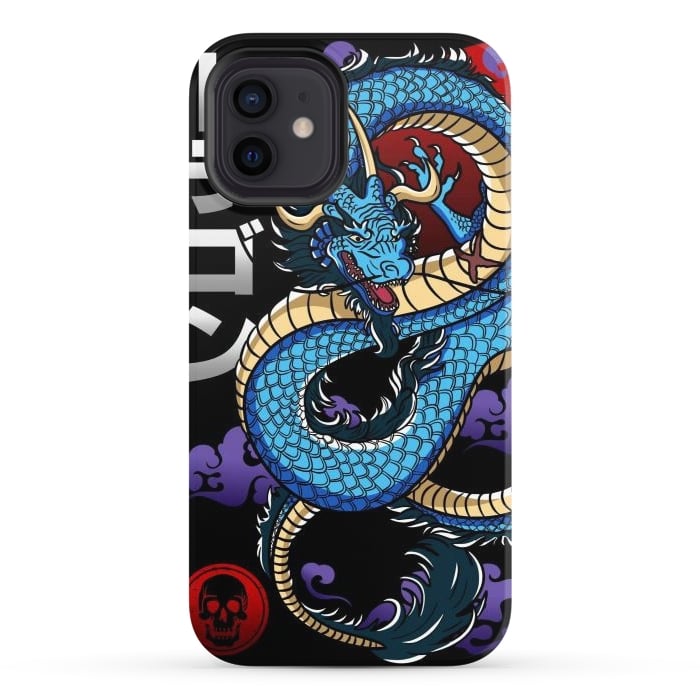 iPhone 12 StrongFit Japanese Dragon Emperor by LM2Kone