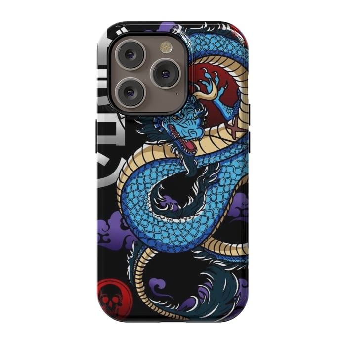 iPhone 14 Pro StrongFit Japanese Dragon Emperor by LM2Kone