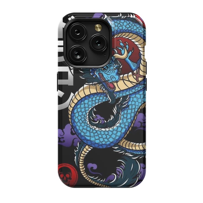 iPhone 15 Pro StrongFit Japanese Dragon Emperor by LM2Kone