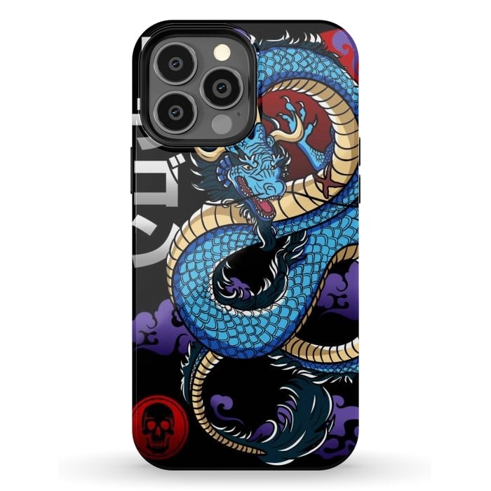 iPhone 13 Pro Max StrongFit Japanese Dragon Emperor by LM2Kone