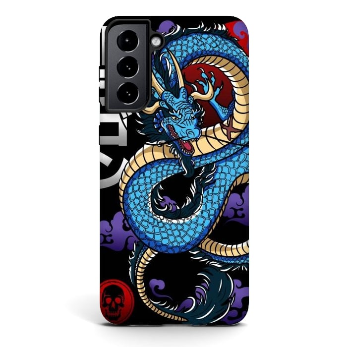 Galaxy S21 plus StrongFit Japanese Dragon Emperor by LM2Kone