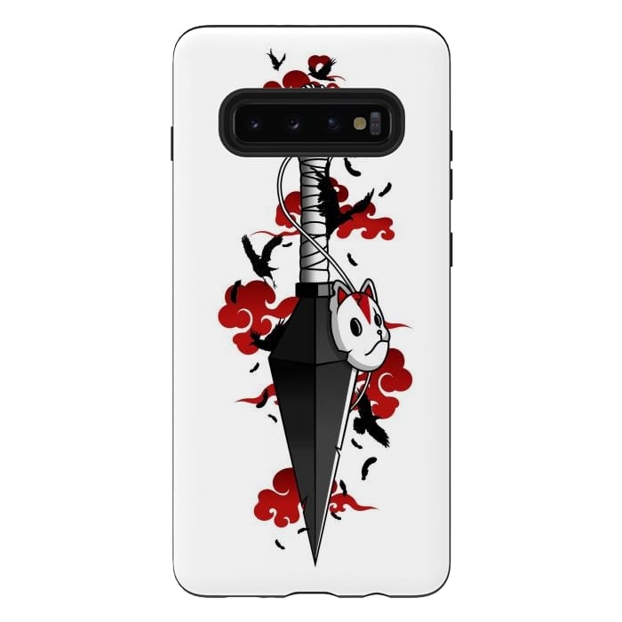Galaxy S10 plus StrongFit Red Cloud Kunai - Japanese by LM2Kone