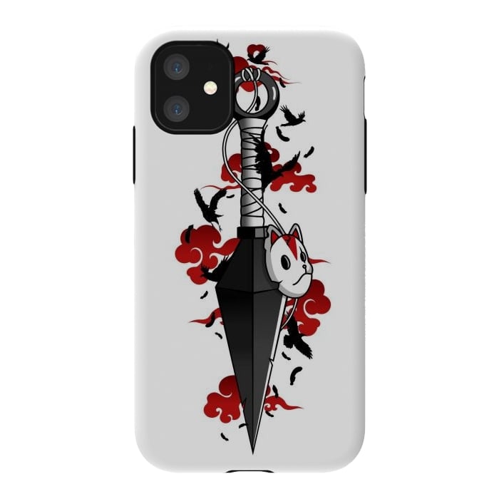 iPhone 11 StrongFit Red Cloud Kunai - Japanese by LM2Kone